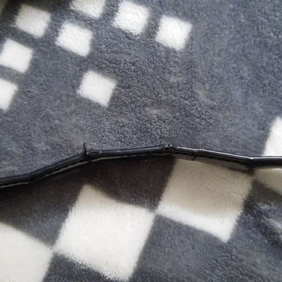 Coach Black Gray Pink Canvas Chain Strap Shoulder Tote Handbag No H1282-21161 - Picture 5 of 16